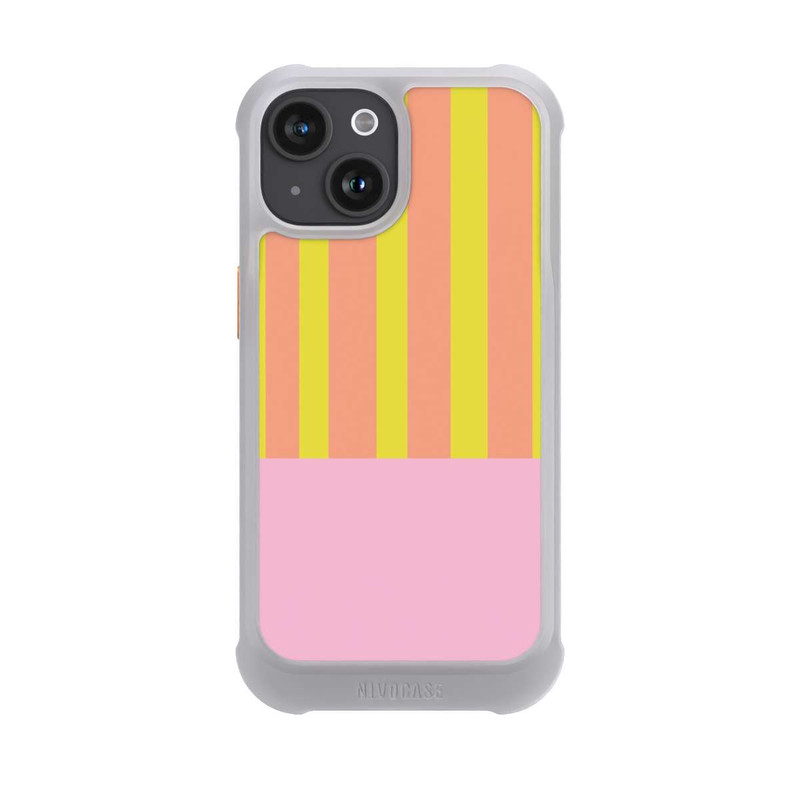 iPhone 15 NIVOmax Neonfarbige Streifen