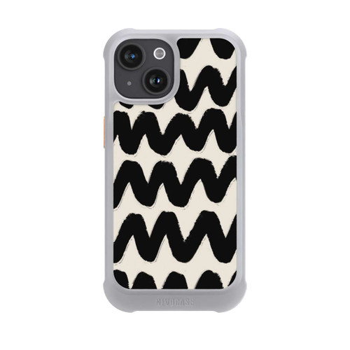 Apple iPhone 15 NIVOmax Vagues Noires Pattern