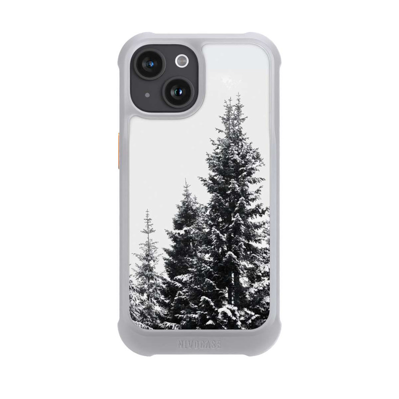 iPhone 15 NIVOmax Schneebedeckte Tannen