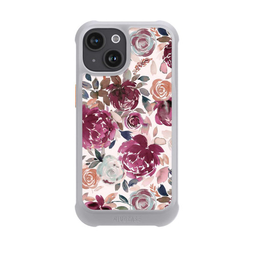 Apple iPhone 15 NIVOmax Autumn Peonies and roses Pink