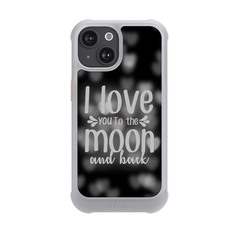 iPhone 15 NIVOmax I Love You to The Moon And Back Black Hearts