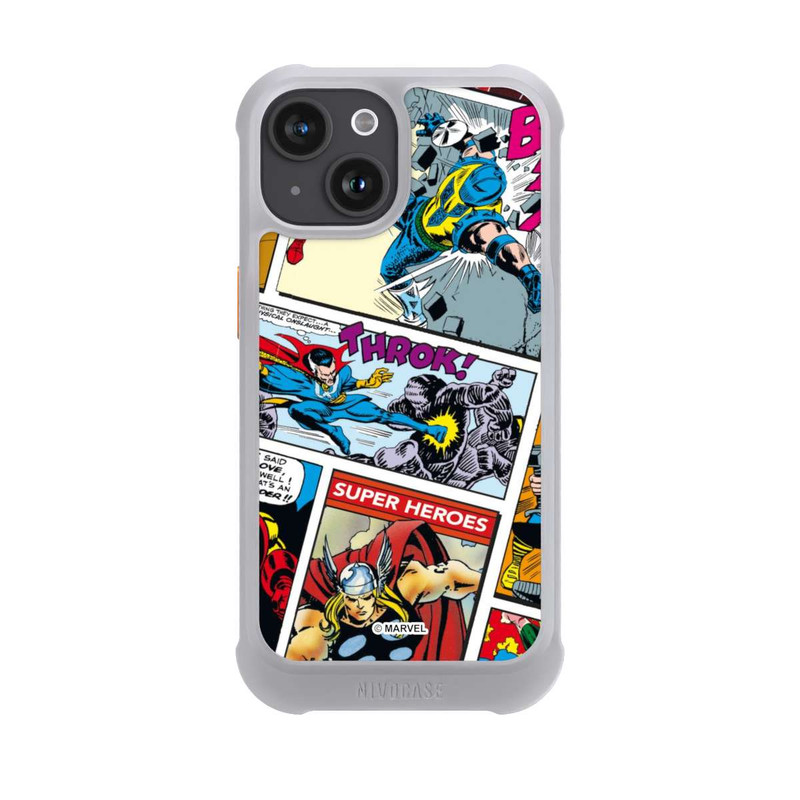 iPhone 15 NIVOmax Marvel Retro Comic Blue