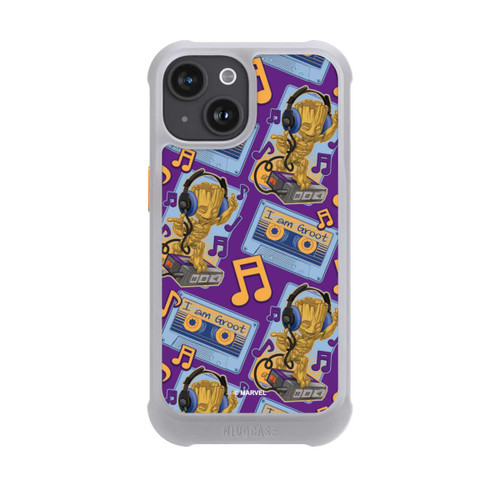 Apple iPhone 15 NIVOmax Groot Comic Headphones Guardians of the Galaxy