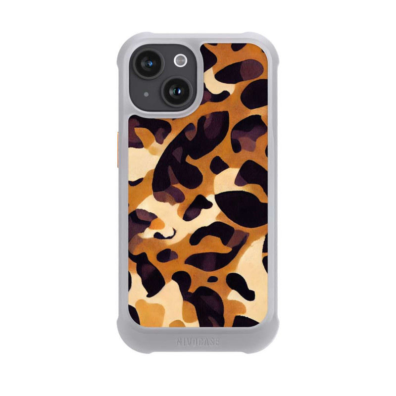 iPhone 15 NIVOmax motif lion marron clair