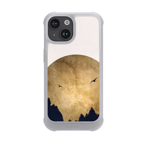Apple iPhone 15 NIVOmax Zwei Vögel vor Mond