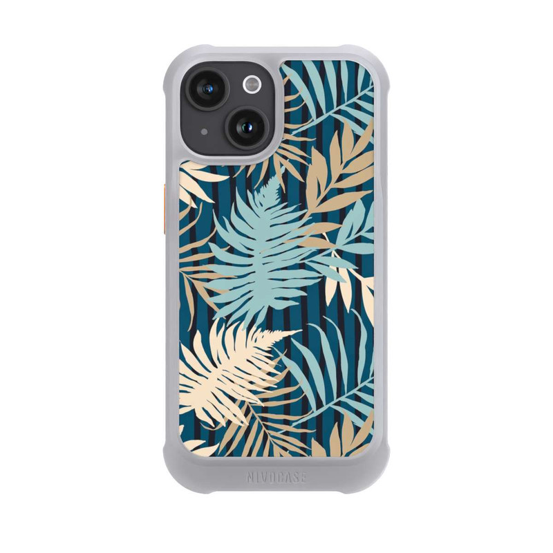 iPhone 15 NIVOmax Palm Garden Beige Pattern