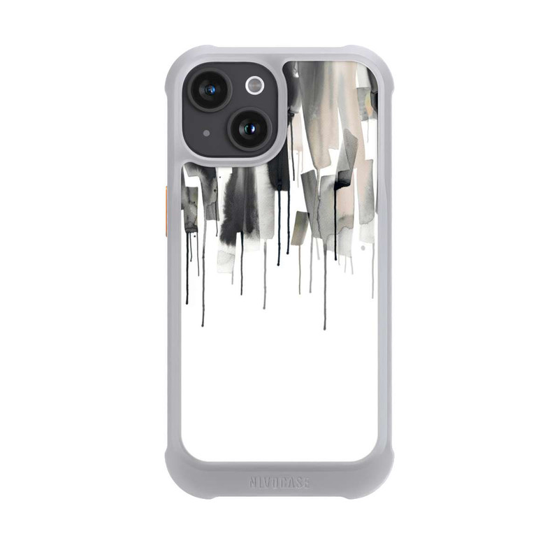 iPhone 15 NIVOmax Watery Stripes Japandi Black