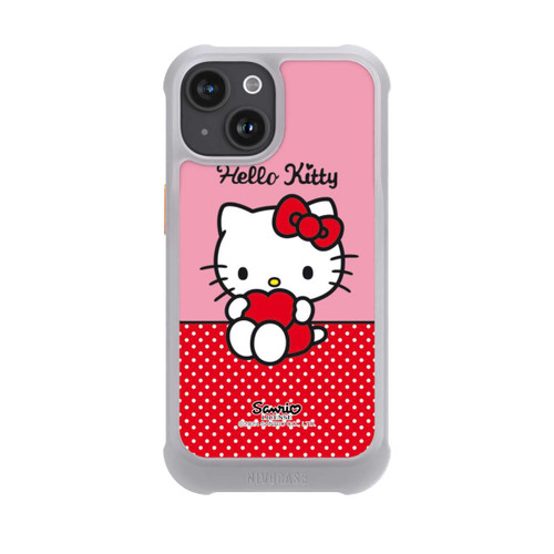 Apple iPhone 15 NIVOmax Hello Kitty sitzend mit Herz