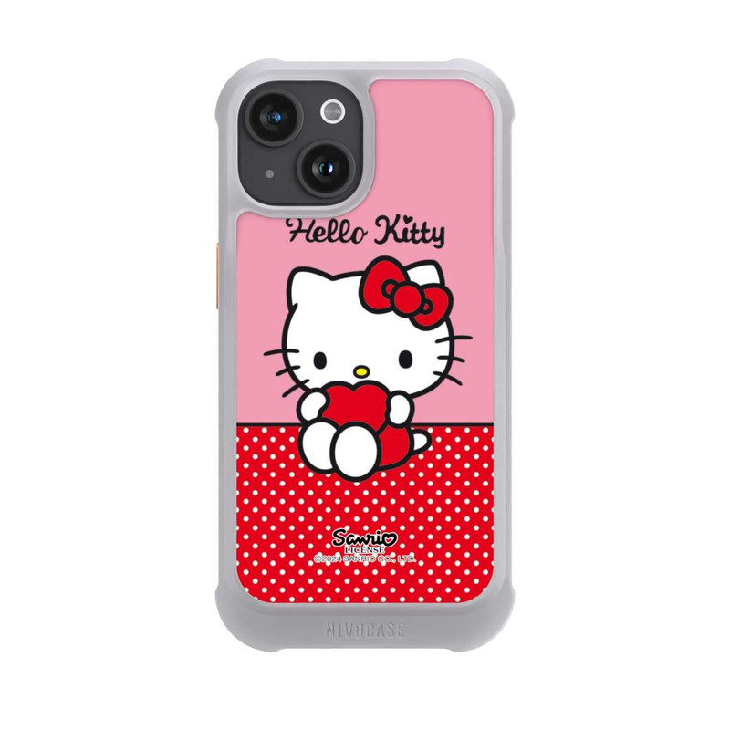 iPhone 15 NIVOmax Hello Kitty sitzend mit Herz
