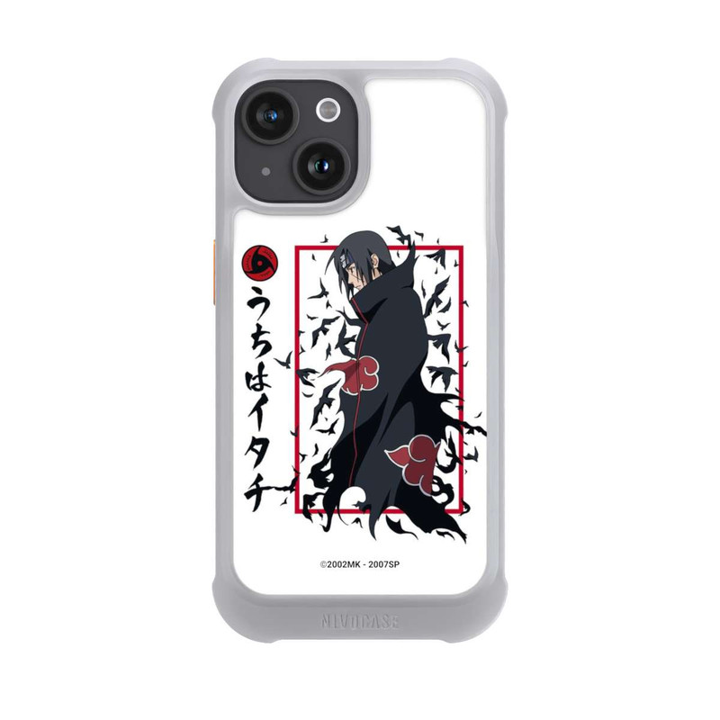 iPhone 15 NIVOmax Itachi Krähen Weiß