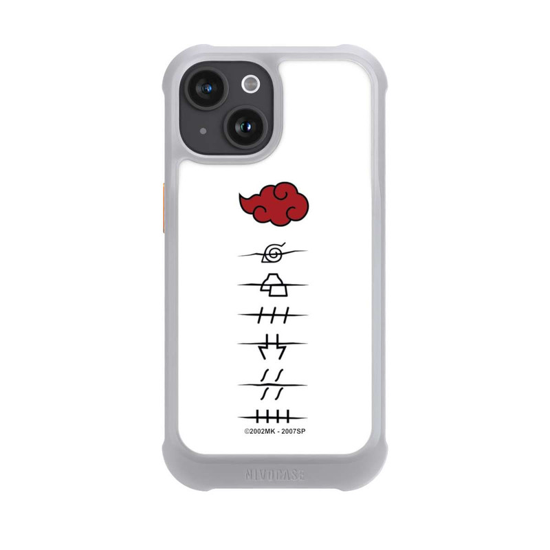 iPhone 15 NIVOmax Akatsuki Mitgliedersymbole Weiß