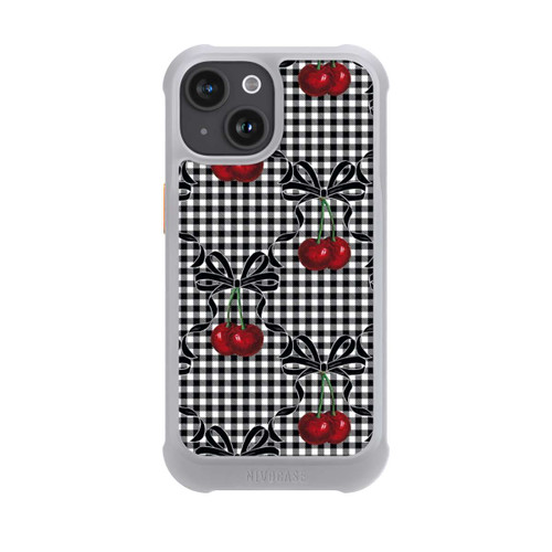 Apple iPhone 15 NIVOmax Cherry Pattern Black