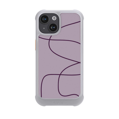 Apple iPhone 15 NIVOmax Lila Dünne Linien