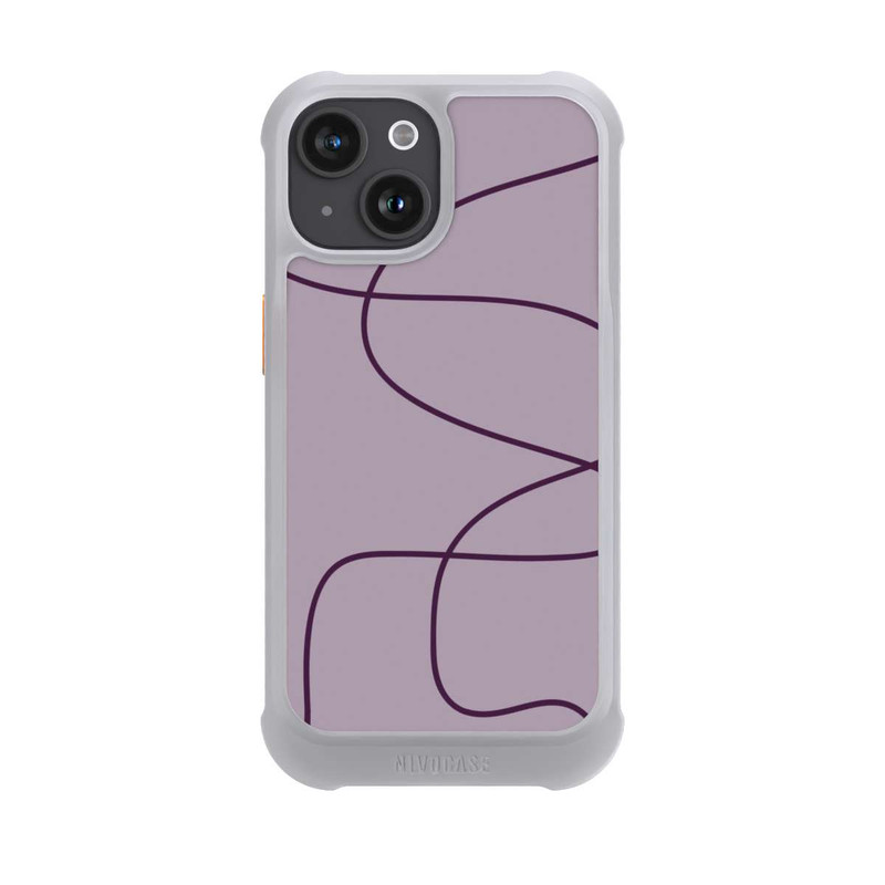 iPhone 15 NIVOmax Lila Dünne Linien
