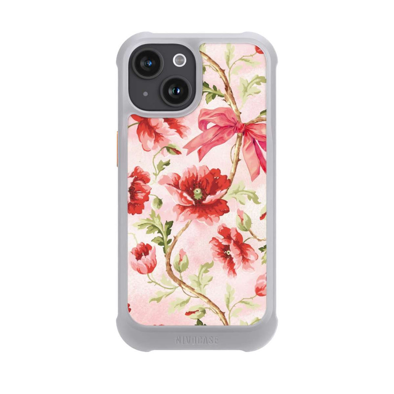 iPhone 15 NIVOmax Poppies Pattern Pink