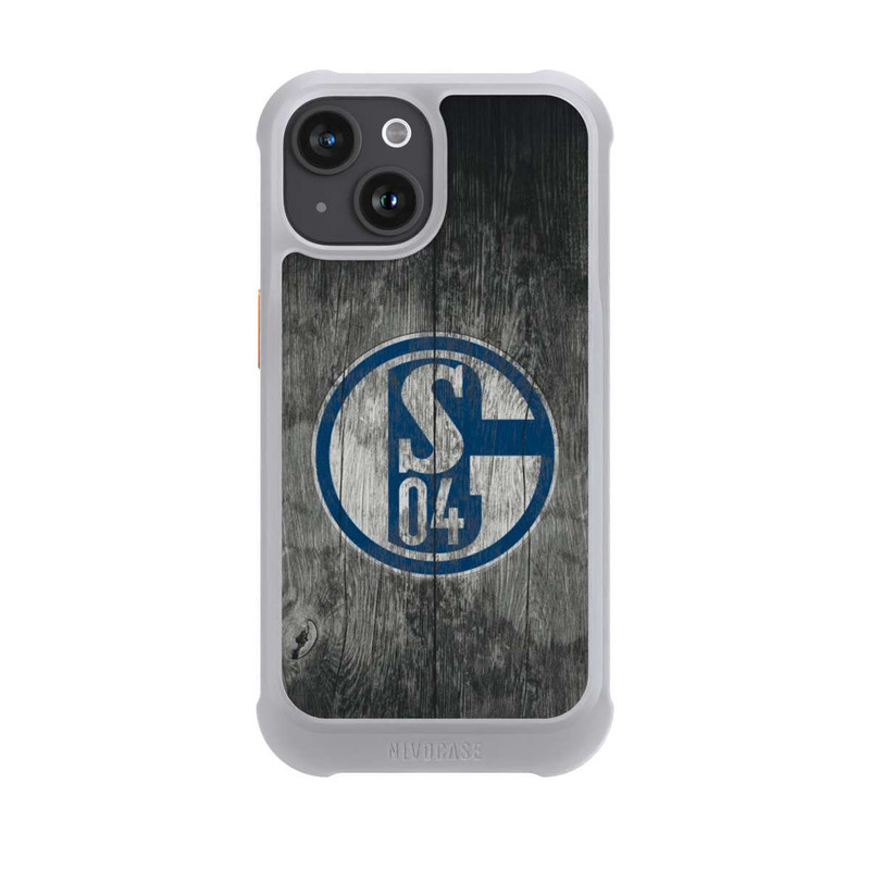 iPhone 15 NIVOmax Schalke 04 Holz Look