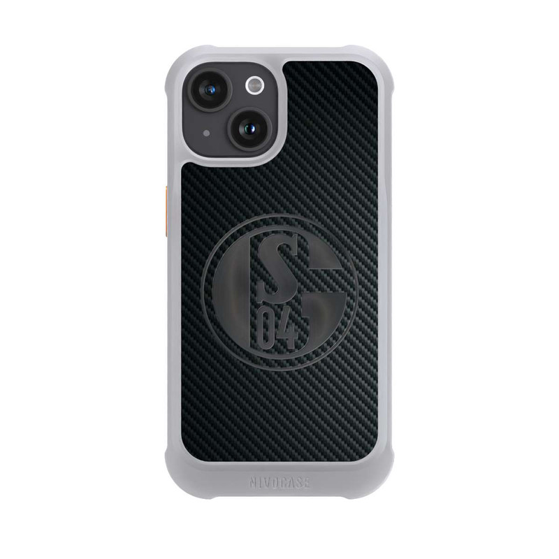 iPhone 15 NIVOmax Schalke 04 Carbon Look