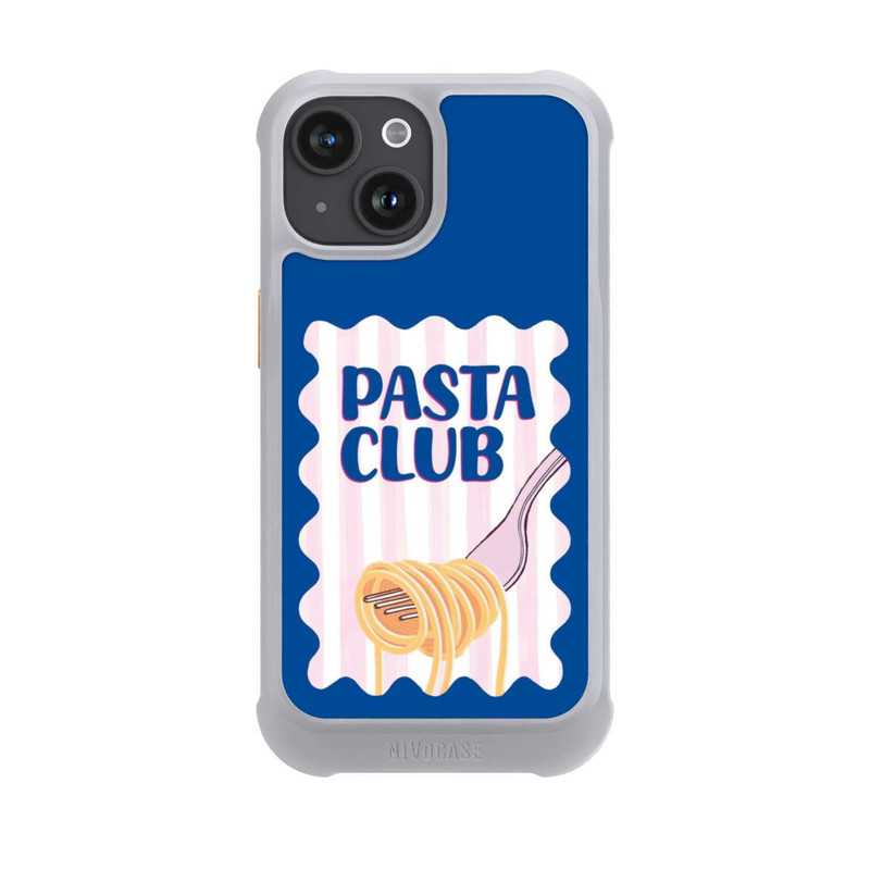 iPhone 15 NIVOmax Pasta Club in Blue and Pink