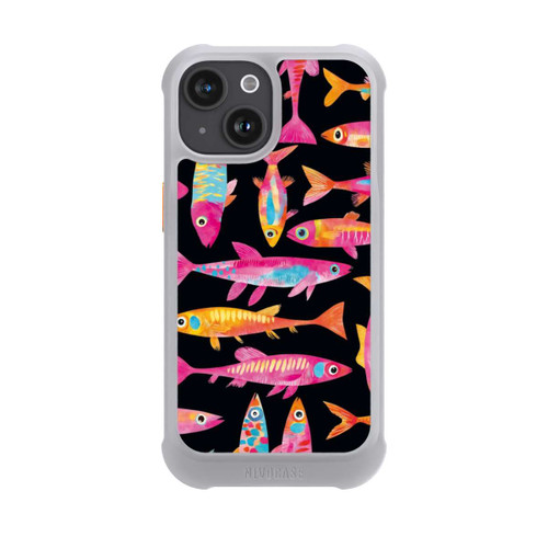 Apple iPhone 15 NIVOmax Funky bunte Fisch Parade mit KI