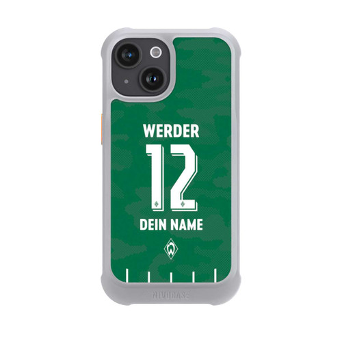 Apple iPhone 15 NIVOmax Werder Bremen Trikot Personalisierbar 25-26