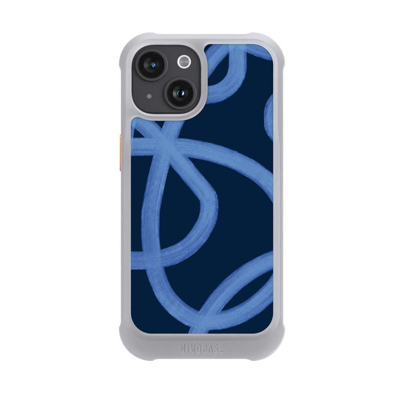 iPhone 15 NIVOmax Laced Up Tones of Blue