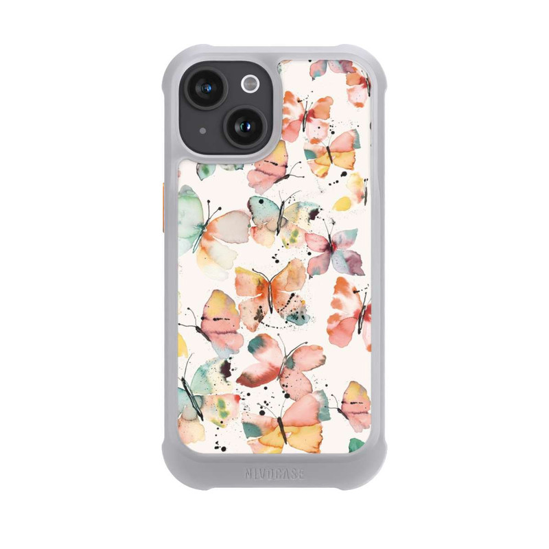 iPhone 15 NIVOmax Butterflies Watercolor Pattern