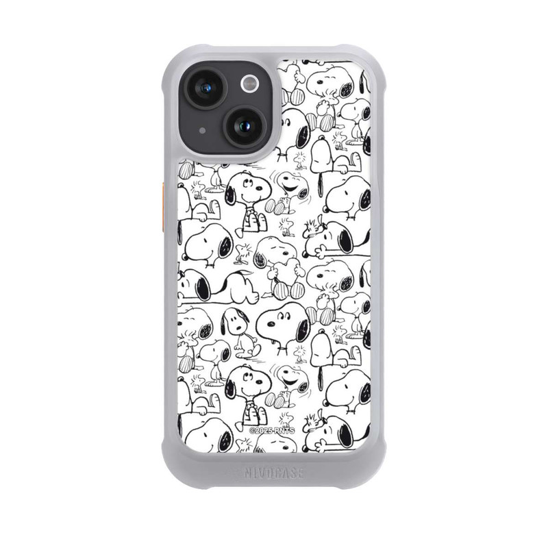 iPhone 15 NIVOmax Classic Snoopy Pattern White
