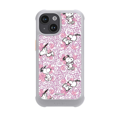 Apple iPhone 15 NIVOmax Peanuts Pink Roses Pattern
