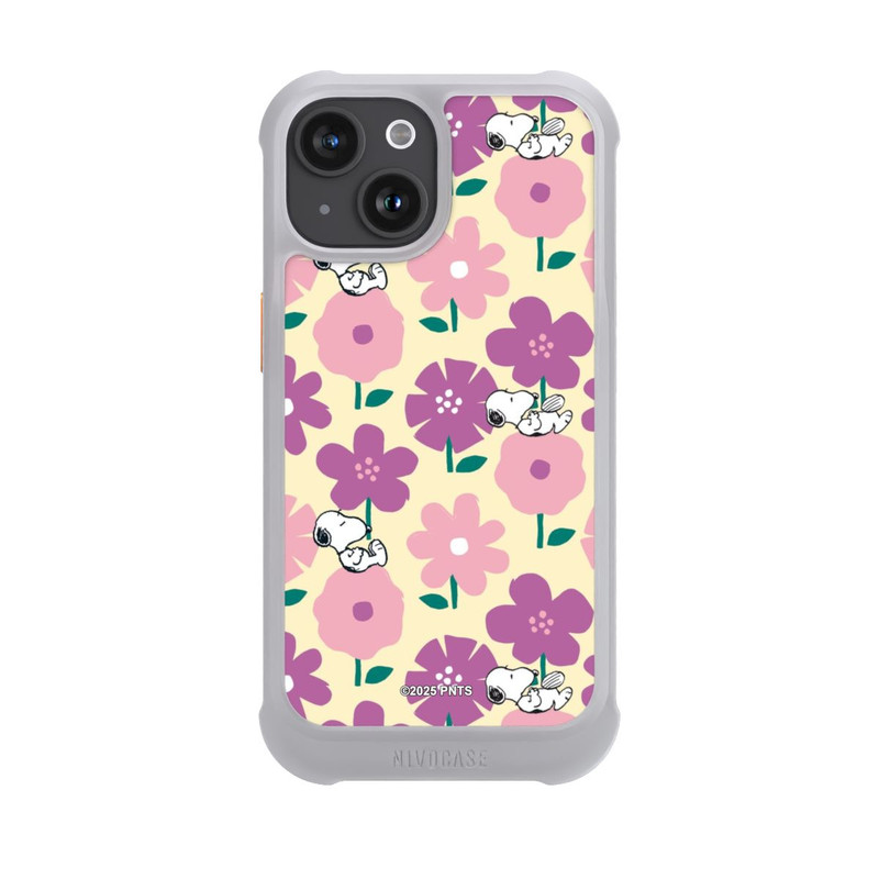 iPhone 15 NIVOmax Peanuts Flower Pattern Yellow