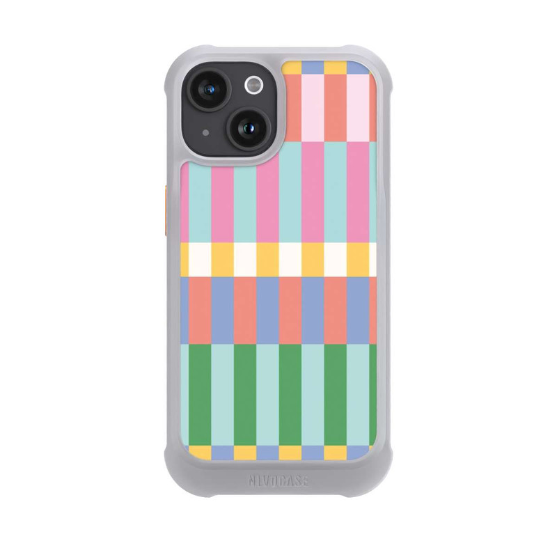 iPhone 15 NIVOmax Checked Theme Pastel