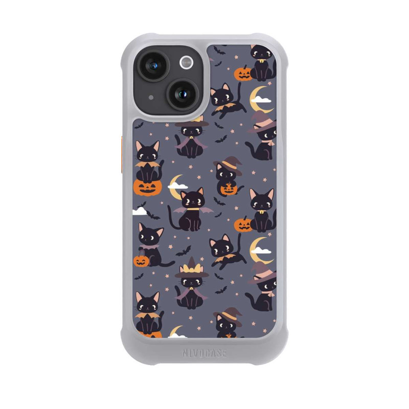 iPhone 15 NIVOmax Cute Halloween Witch Cats and Pumpkins