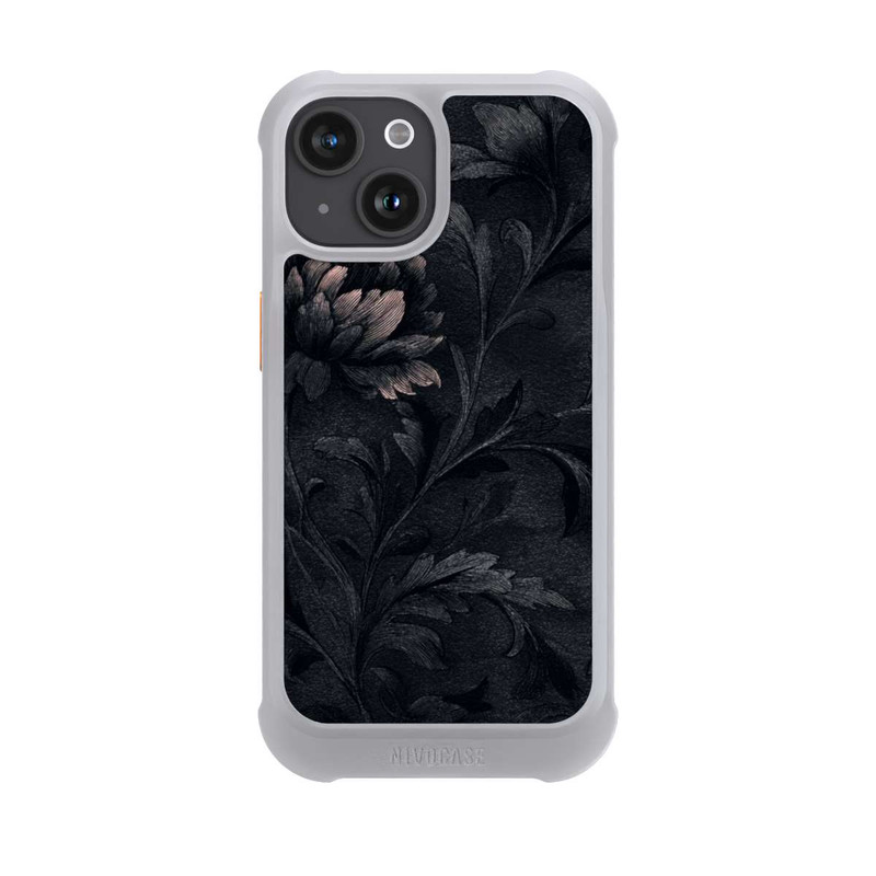 iPhone 15 NIVOmax Flower Pattern Dark Vintage