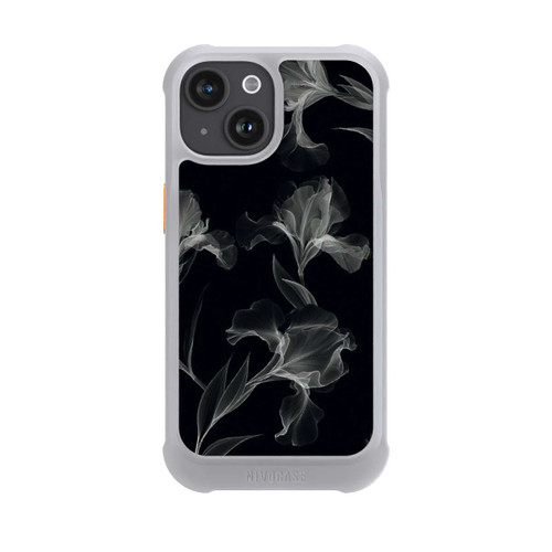 Apple iPhone 15 NIVOmax Blumen Schwarz-Weiß Röntgenaufnahme