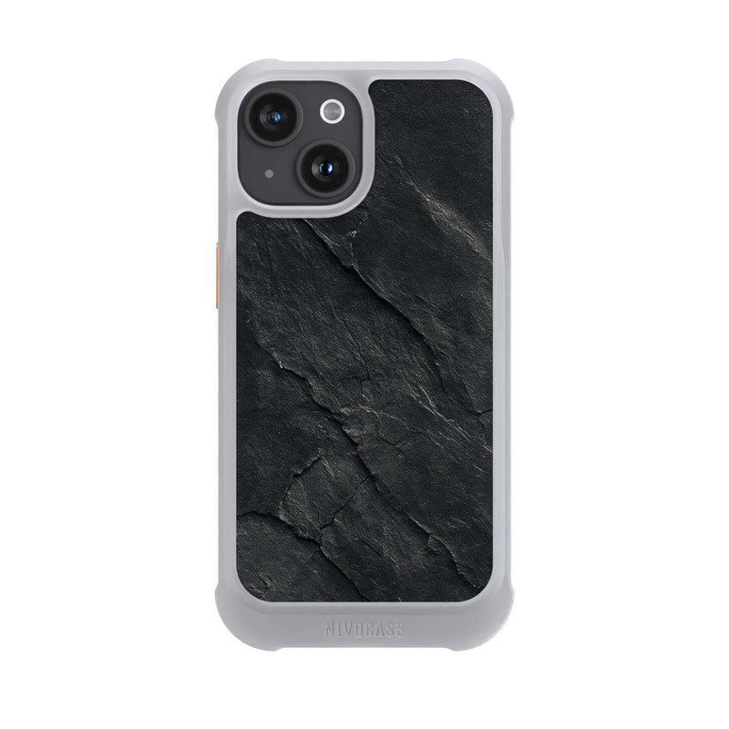 iPhone 15 NIVOmax Dunkler Schiefer Look