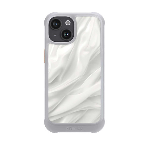 Apple iPhone 15 NIVOmax Weiße Seidenmatte Textur mit KI