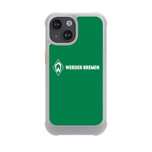 Apple iPhone 15 NIVOmax Werder Bremen Schriftzug Raute Grün