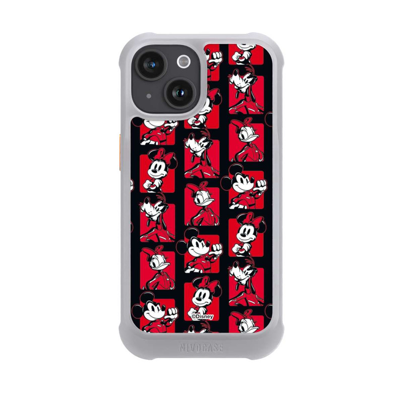 iPhone 15 NIVOmax Micky Maus Racing Muster Rot