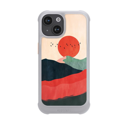 Apple iPhone 15 NIVOmax Zugvögel Kunst