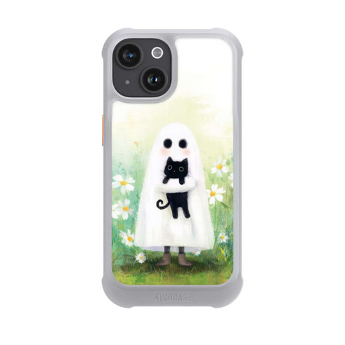 Apple iPhone 15 NIVOmax Geist und Katze Halloween mit KI
