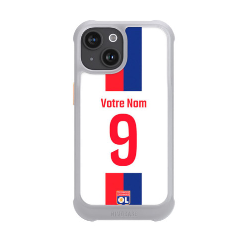 Apple iPhone 15 NIVOmax Olympique Lyonnais Trikot Personalisierbar