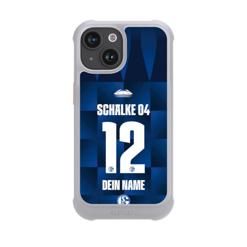 Apple iPhone 15 NIVOmax Schalke 04 Trikot Personalisierbar 26-27
