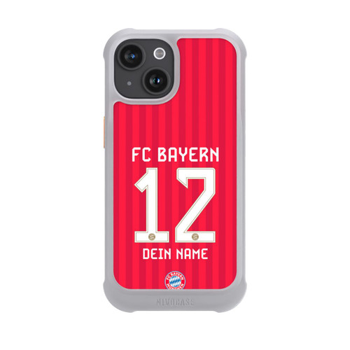 Apple iPhone 15 NIVOmax FC Bayern München Trikot Personalisierbar 26-27
