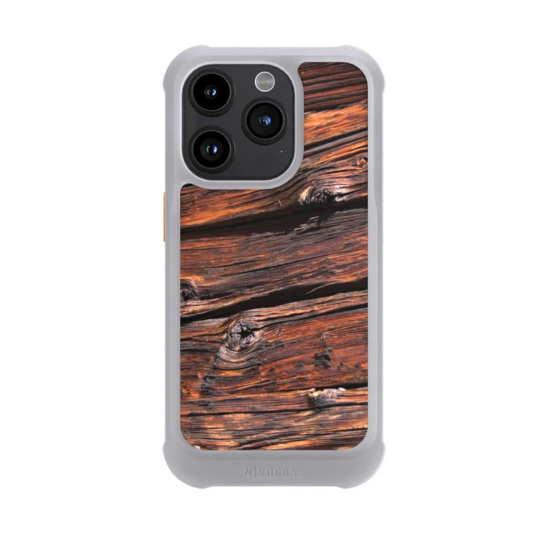 iPhone 15 Pro NIVOmax Weathered Wooden Plank