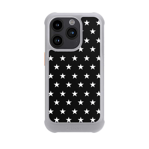 Apple iPhone 15 Pro NIVOmax Polka Stars - black and white