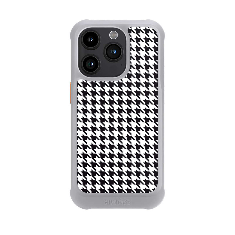iPhone 15 Pro NIVOmax Hahnentritt Schwarz Weiß