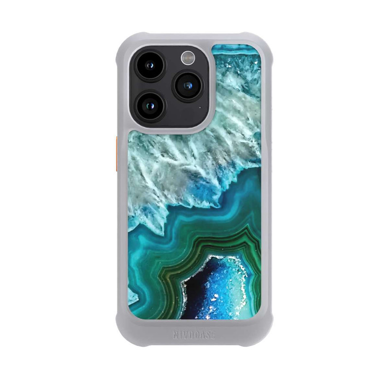 iPhone 15 Pro NIVOmax Kristall Achat Grün