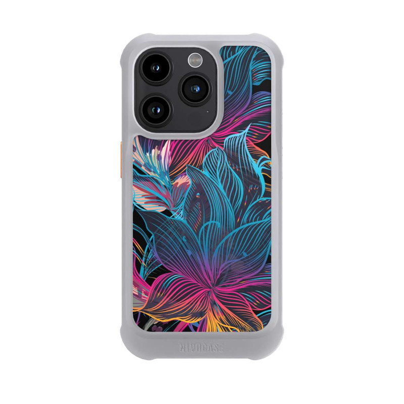 iPhone 15 Pro NIVOmax Neon Flower Power