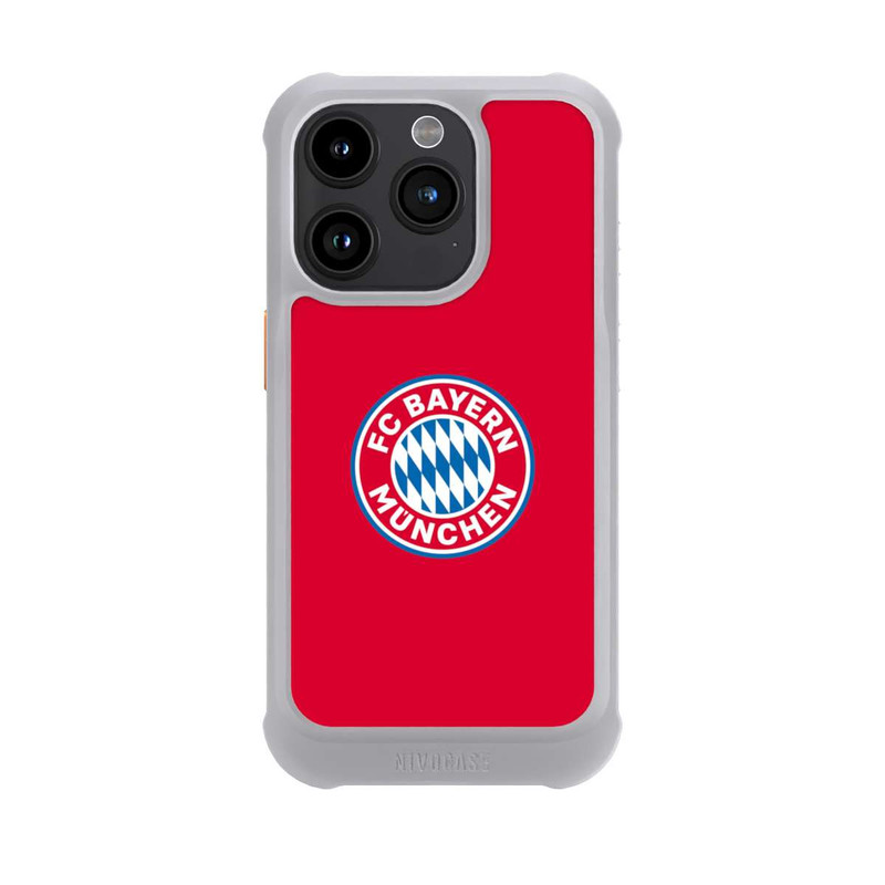 iPhone 15 Pro NIVOmax FCB Logo auf Rot