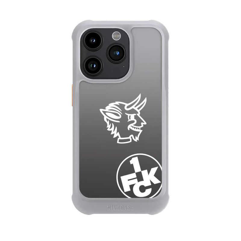 iPhone 15 Pro NIVOmax Teufelskopf FCK auf Schwarz