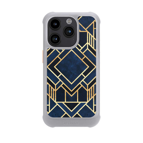 Apple iPhone 15 Pro NIVOmax Impression Art Déco Bleu Or